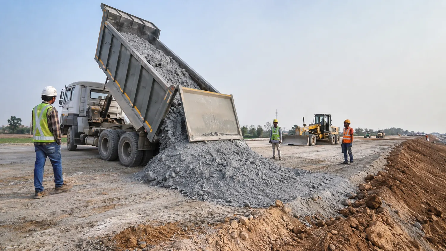Pond ash transportation and handling, photo 3 of 4